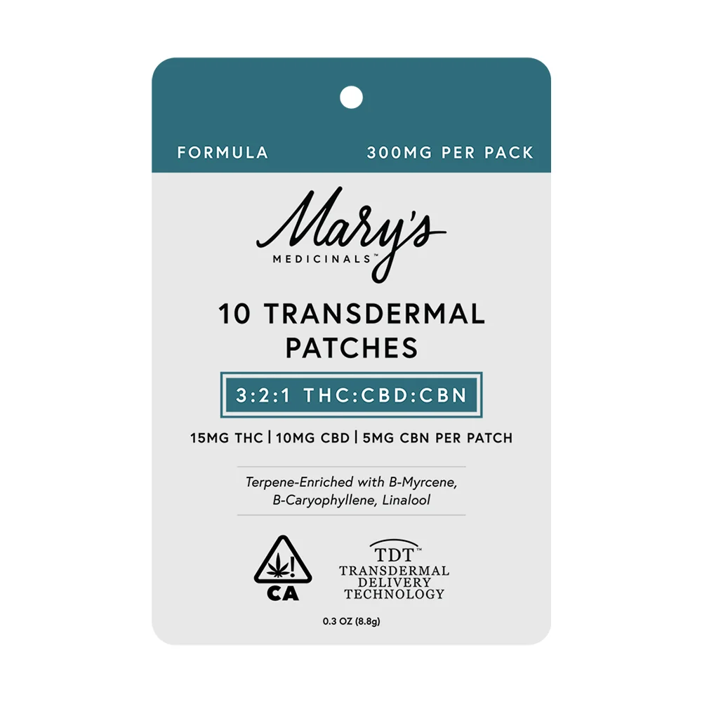 Photograph of product: Marys Medicinals - Transdermal Patch - (3:2:1) 15mg