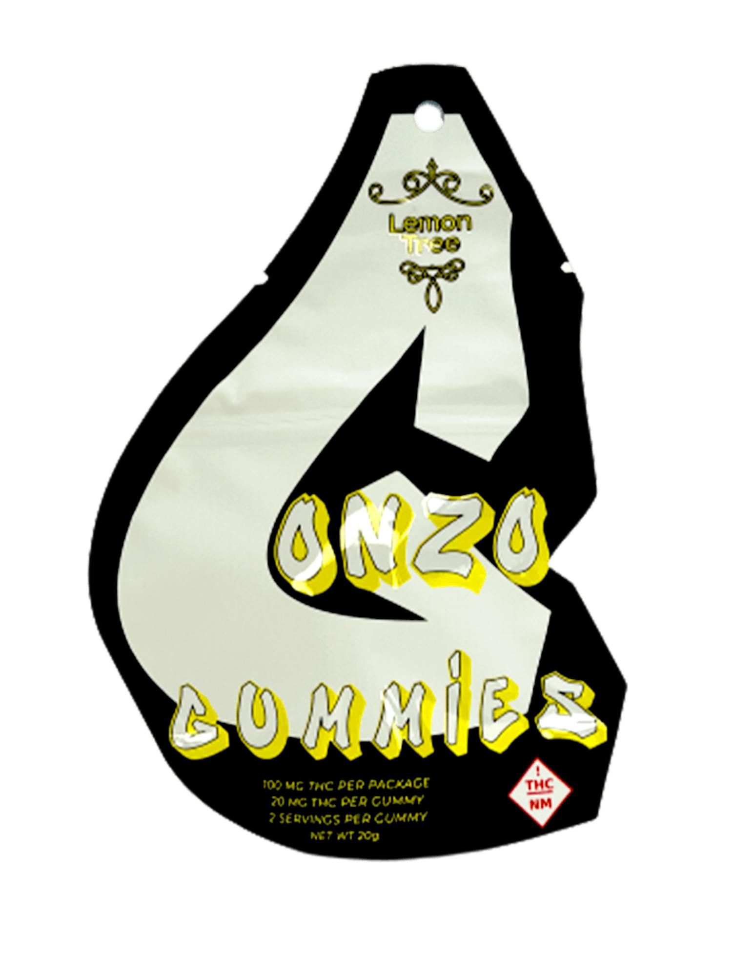 Photograph of product: Gonzo Gummies | Lemon Tree | 100mg