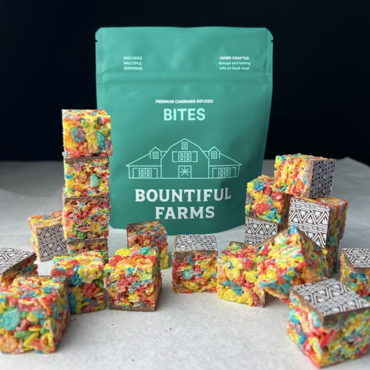 Photograph of product: Rainbow Mello Bites | 50mg