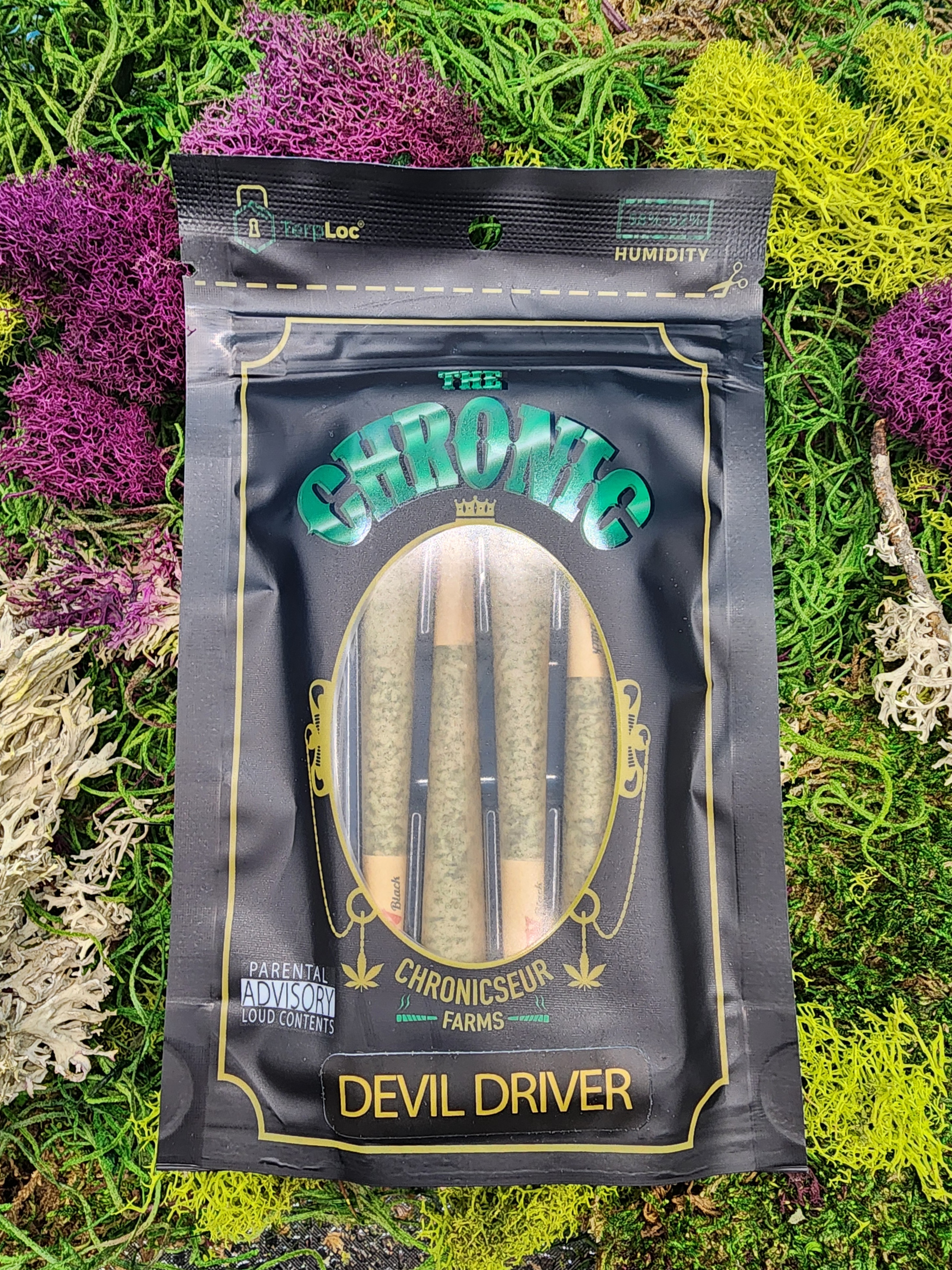 Photograph of product: 1G DEVIL DRIVER STIX  PRE-ROLL 4-PACK