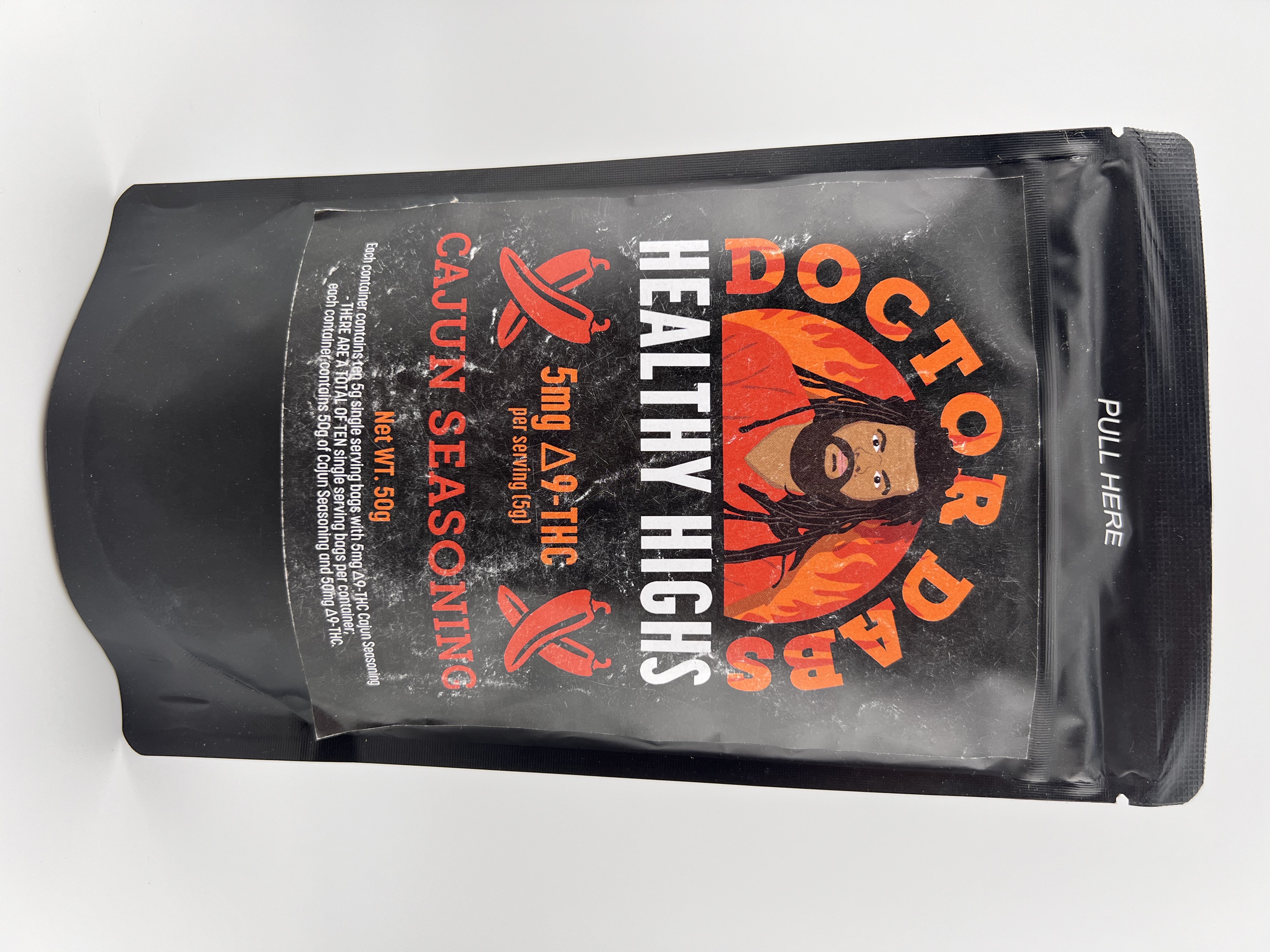 Photograph of product: Doctor Dabs - TH-oui Cajun Seasoning - 5mg per serving - 10ct
