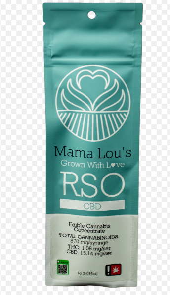 Photograph of product: Mama Lou - 1G RSO - 1:1 CBD Extract Dripper
