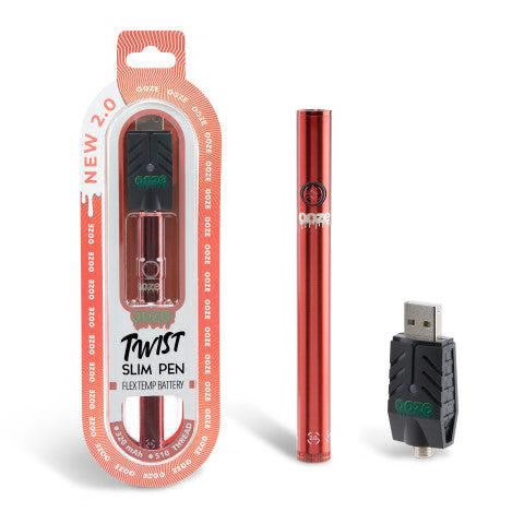 Photograph of product: Ooze: Red Twist Slim Pen 2.0 510 Thread