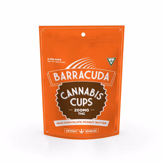 Photograph of product: Barracuda Cups - Milk Chocolate Peanut Butter - 200mg Chocolate Cup
