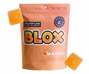 Photograph of product: BLOX - Mango Gummies 10pk - 100mg