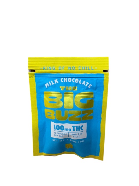 Photograph of product: The Big Buzz | Milk Chocolate | 100mg Mini Bar