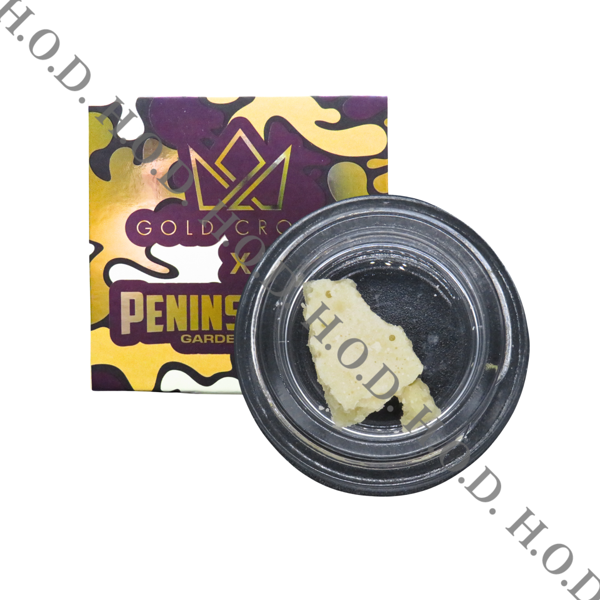 Photograph of product: Gold Crown x Peninsula Gardens Motorbreath Crumble 1g