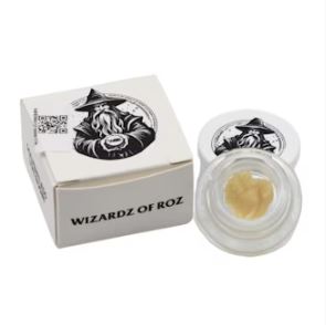 Photograph of product: Wizard of Roz - Live Rosin - Blueberry Muffin - 5G