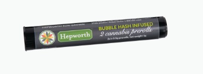 Photograph of product: HL | Hepworth | Infused Pre-roll 2pk | Bubble Punch x High Octane Grape