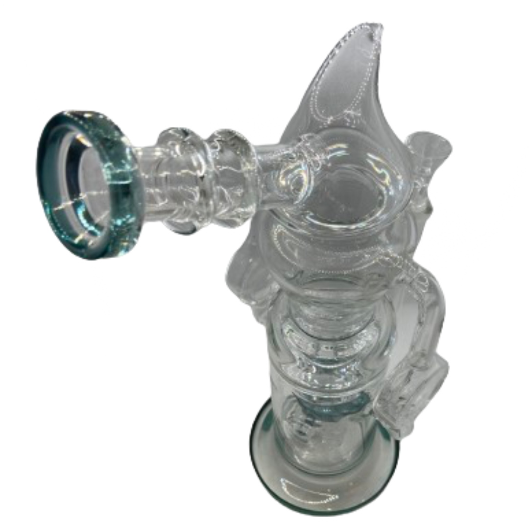 Photograph of product: GLASS: DUAL RECYCLE BONG
