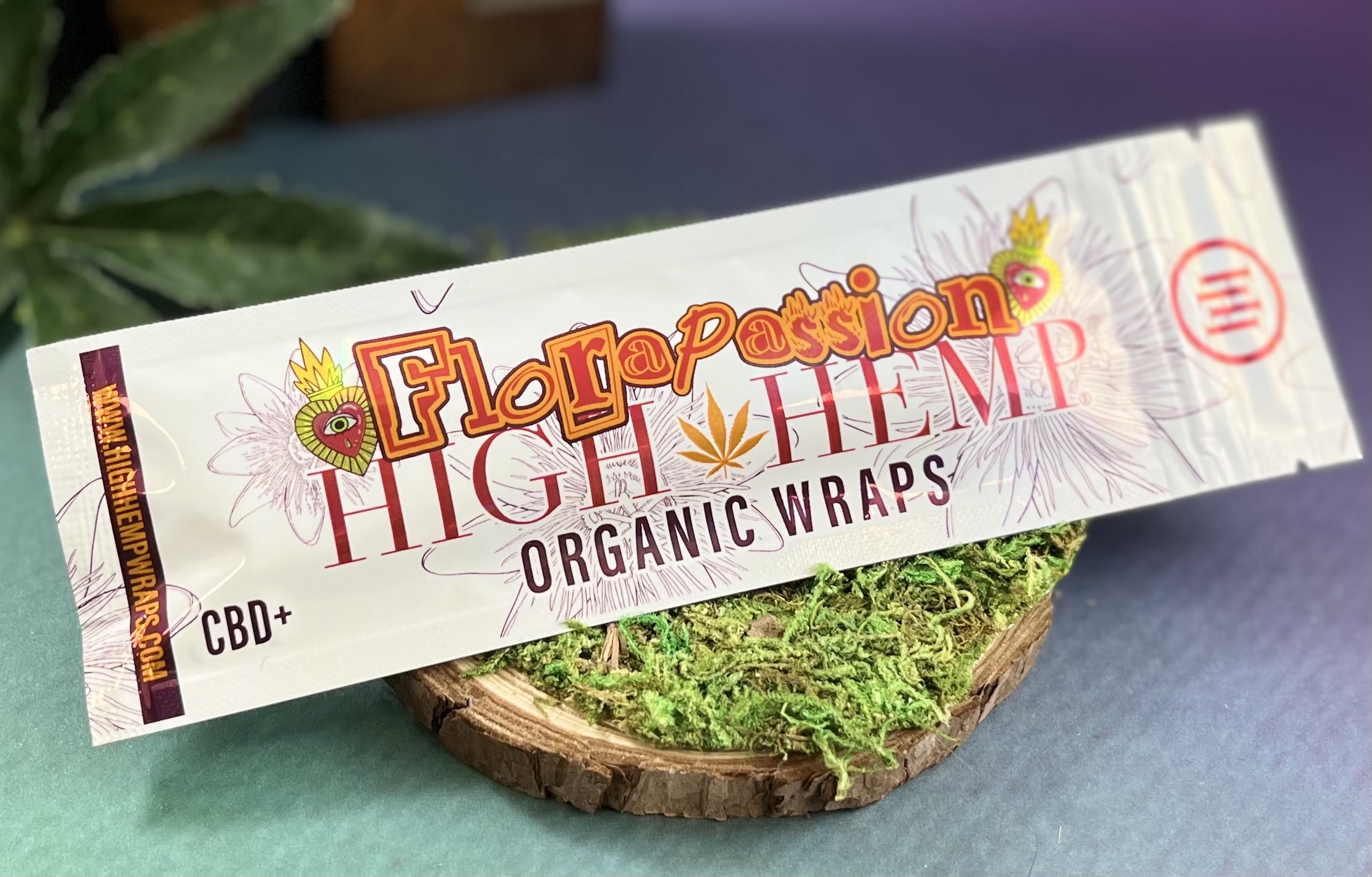 Photograph of product: High Hemp Wraps Flora Passion 2pk