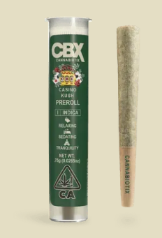Photograph of product: CBX - PREROLL - 0.75G - INDICA - CASINO KUSH