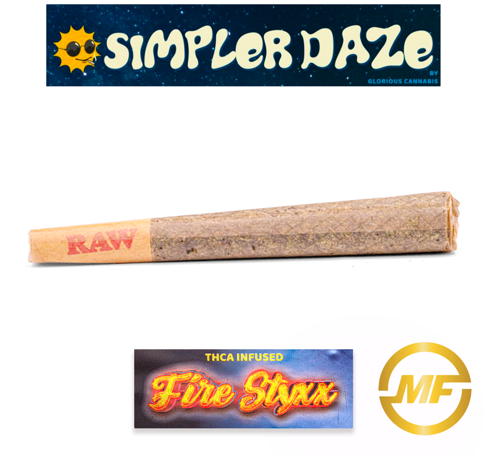 Photograph of product: Simpler Daze by Glorious | Glitter Apples | Fire Styxx | 1g