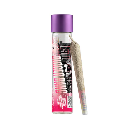 Photograph of product: JetPacks | Big Bang | Pink Pixie | Live Resin Diamond Infused Pre-Roll | 1g
