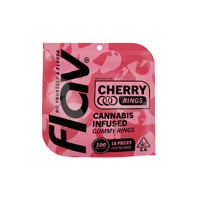Photograph of product: Flav - Gummies Rings - Cherry (H) (100mg)