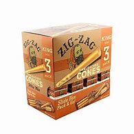 Photograph of product: Zig Zag 6 Pack Unbleached King Cones