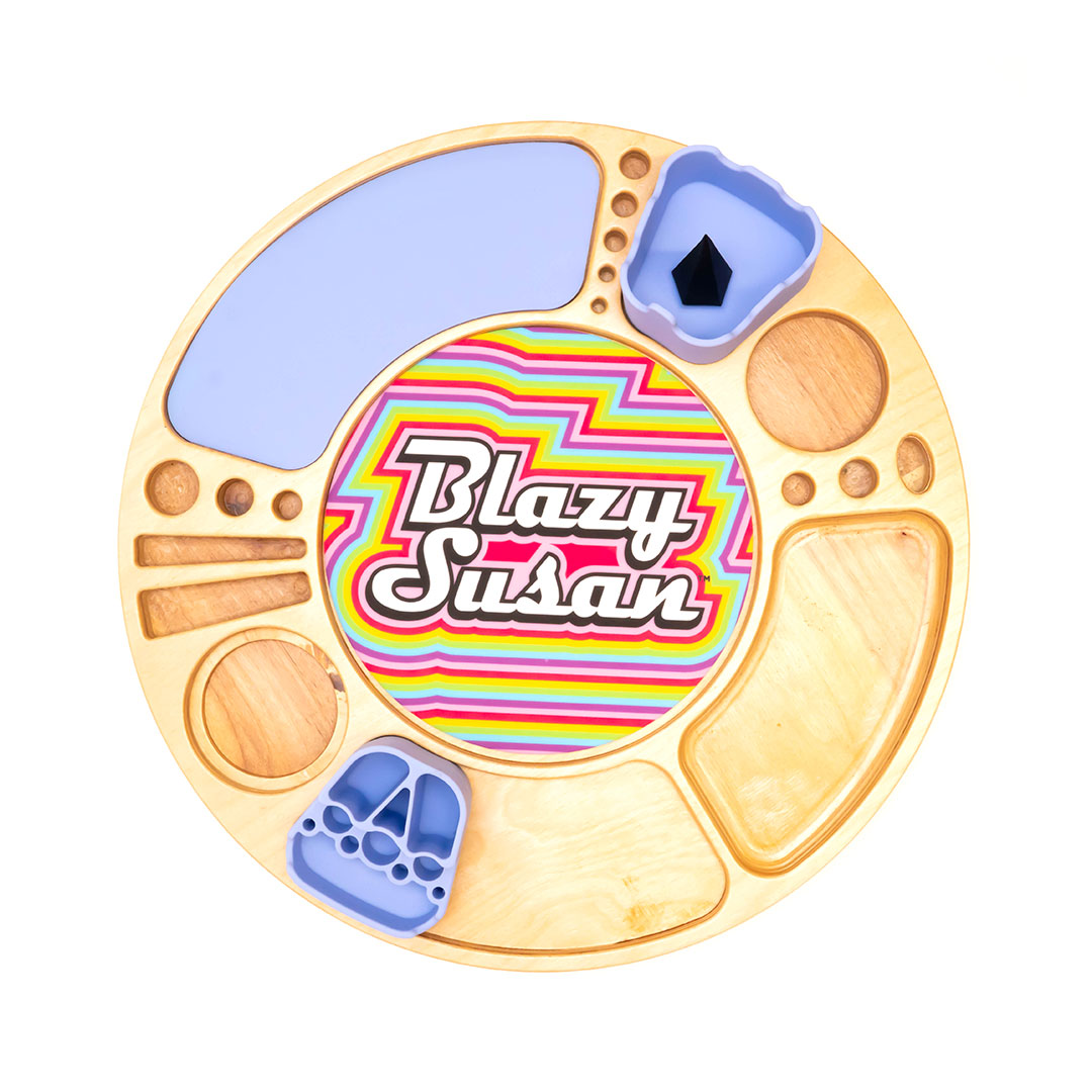 Photograph of Product: Blazy Susan Spinning Rolling Tray Birch