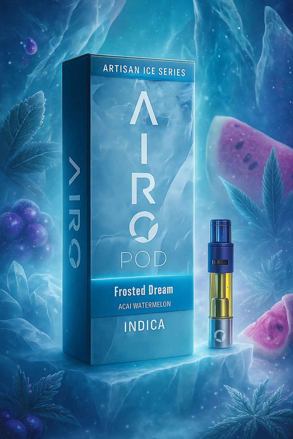 Photograph of product: Airo | Frosted Dream | 1G | Airo Pod | 91.07% TAC