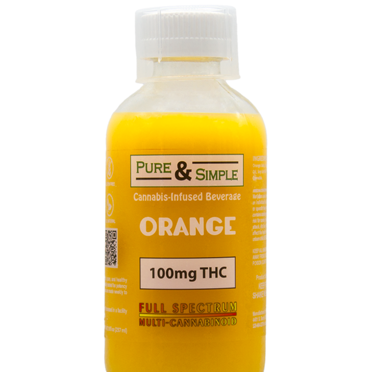 Photograph of Product: Pure & Simple 100mg Orange Juice