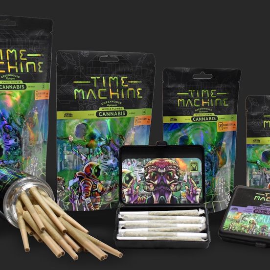 Photograph of product: Time Machine - 14g Pre-Roll Pack (PR OG) - 
