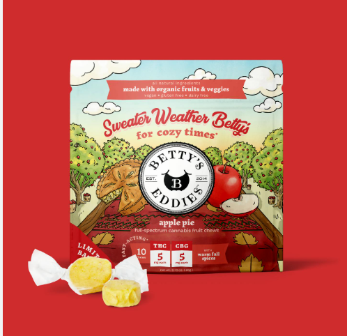 Photograph of product: Chews | Sweater Weather | Apple Pie |  5mg Per Serving |  10pk