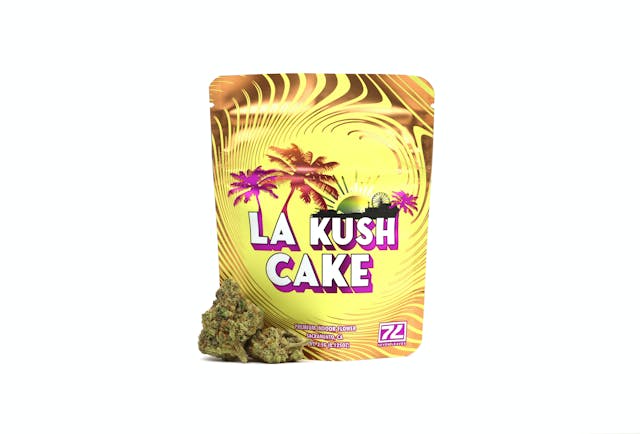 Photograph of product: LA Kush Cake | 3.5G Flower