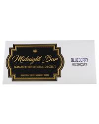 Photograph of product: Midnight Bar - Blueberry Milk Chocolate - 200mg