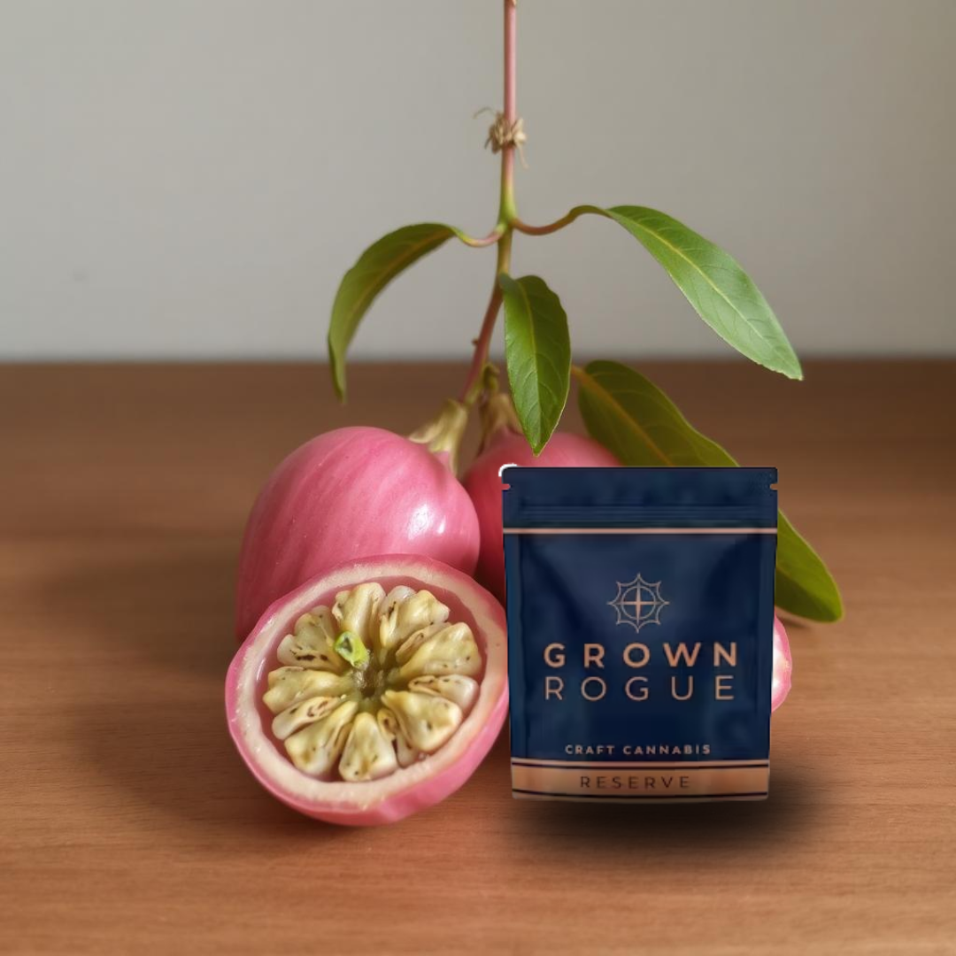 Photograph of product: Grown Rogue ID A Flower 3.5g Bag Reserve Pink Passion Fruit