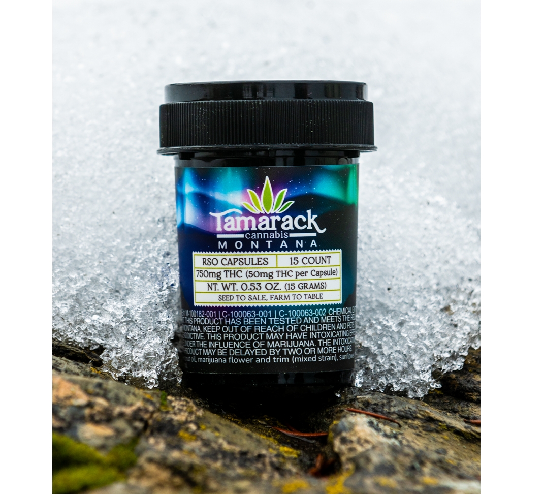 Photograph of product: RSO Capsules - 50mg/15ct