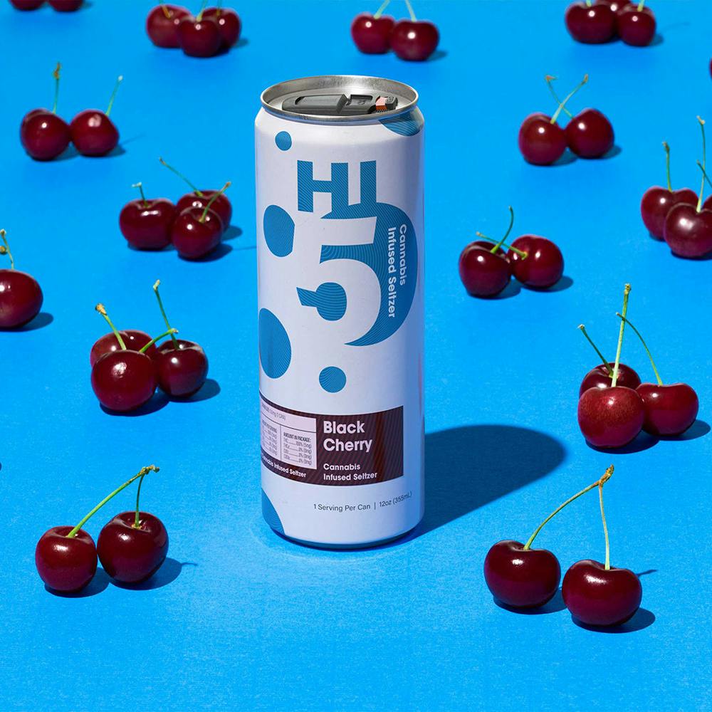 Photograph of product: Beverage | Hi 5 | Black Cherry Seltzer | Single