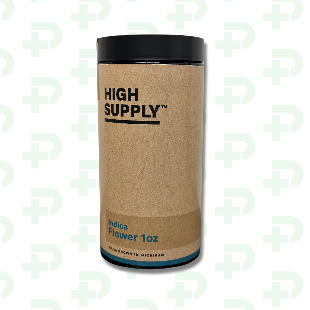 Photograph of product: High Supply Prepack OZ Jar - Oui'd - White Truffle x Kush Mints - 28g