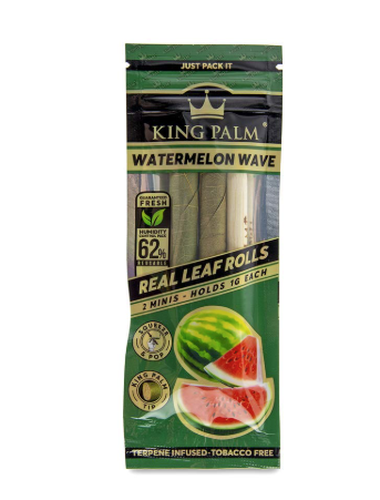Photograph of product: King Palm Mini Leaf Cones 2pk - Watermelon Wave