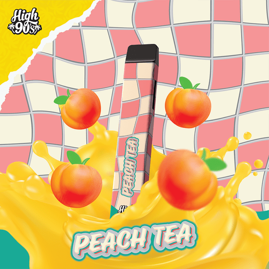 Photograph of product: High 90s - Peach Tea - 1g AIO - 