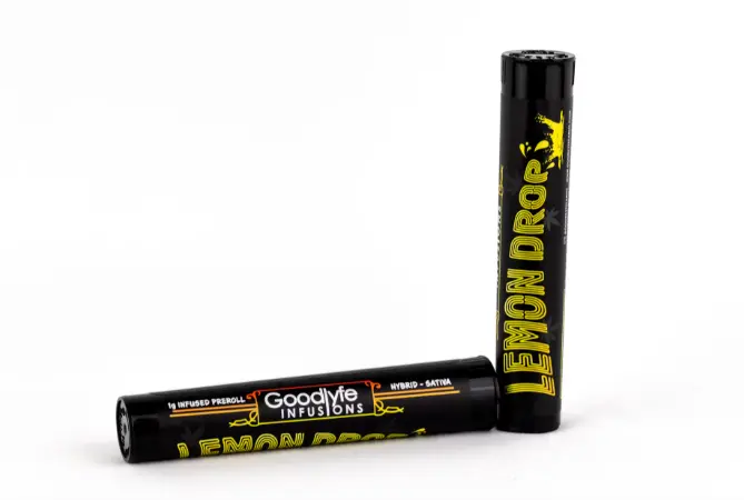 Photograph of product: Goodlyfe 1g Infused Pre Roll | Lemon Drop - Oui'd