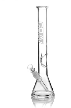Photograph of product: Grav | Large Beaker Base Water Bong - Clear $125