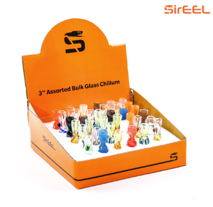 Photograph of product: 3.5" SirEEL Glass Chillums | Assorted