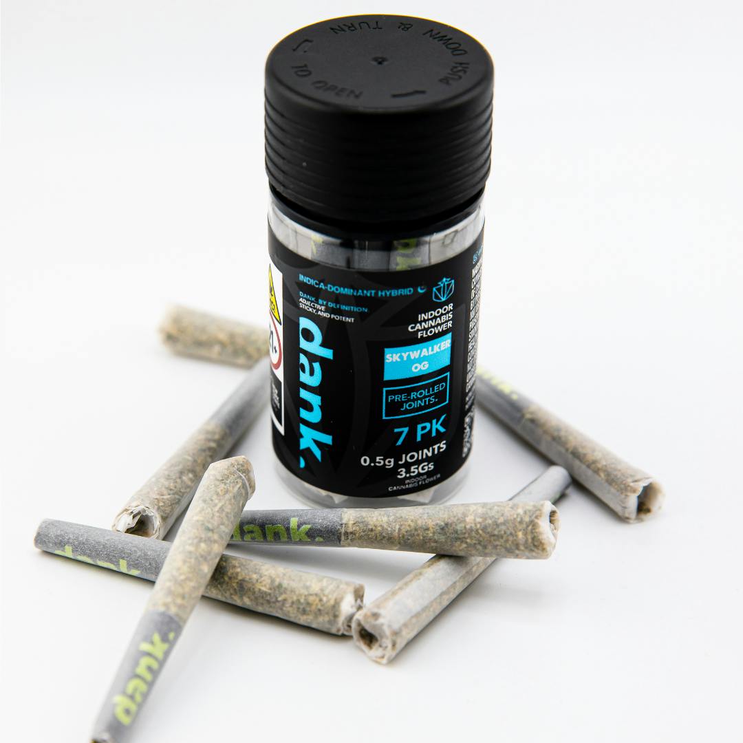 Photograph of product: Dank | Pre-Roll | Skywalker OG | 7pk | 3.5g