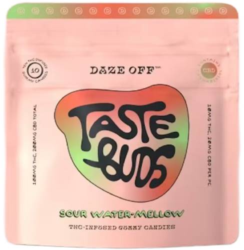 Photograph of product: SOUR WATER-MELLOW 2:1 CBD GUMMIES 10PK