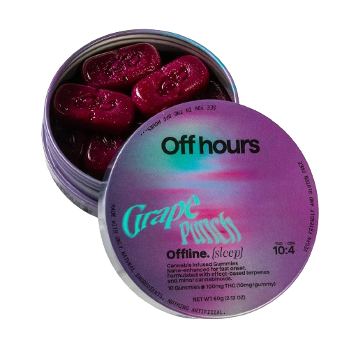 Photograph of product: OFF HOURS Grape Punch 'Offline' 10pk 10mg Gummies