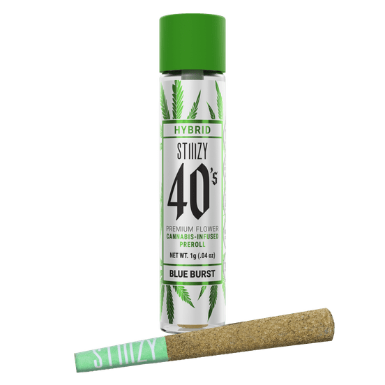 Photograph of product: 1G 40S PREROLL - BLUE BURST - 