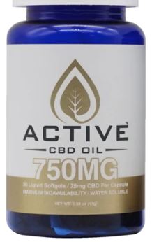 Photograph of product: DC Active Capsules - 30ct/25mg (750mg)