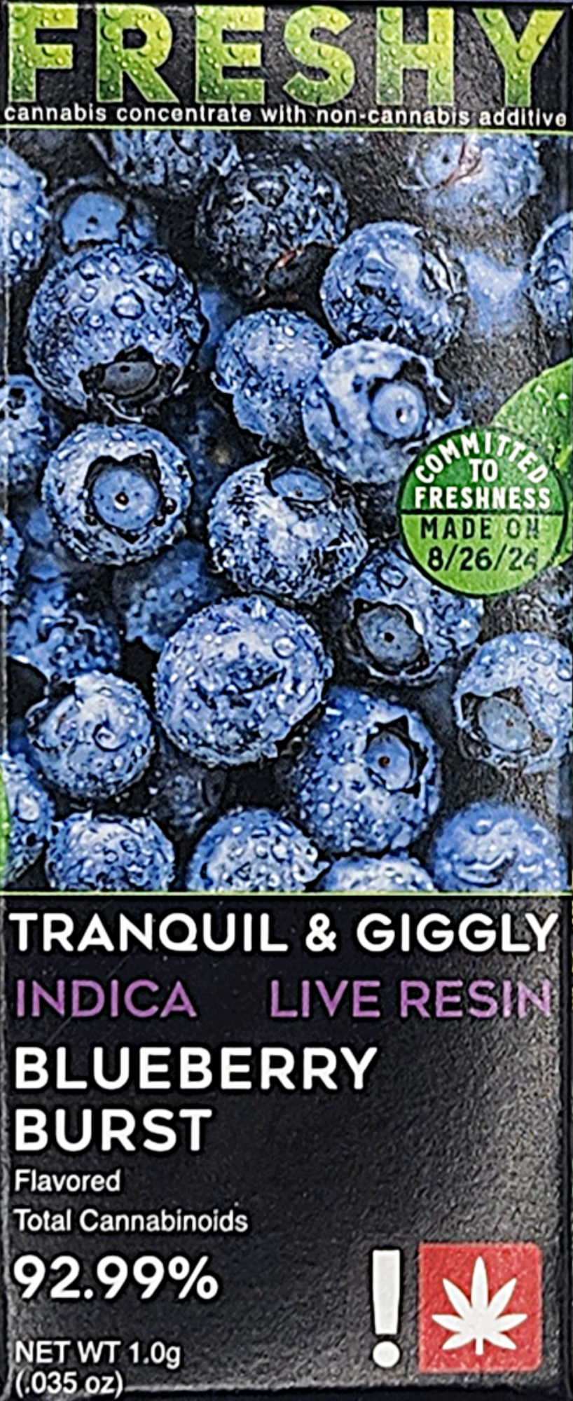 Photograph of product: Freshy- Blueberry Burst 1G Cart (I)