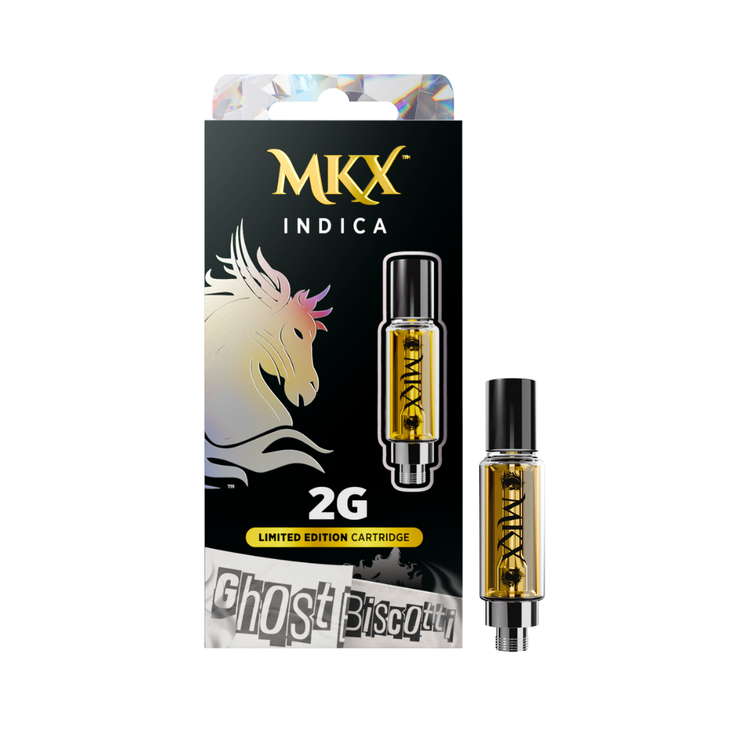Photograph of product: LIMITED EDITION 2g MKX - Ghost Biscotti Cartridge - Oui'd