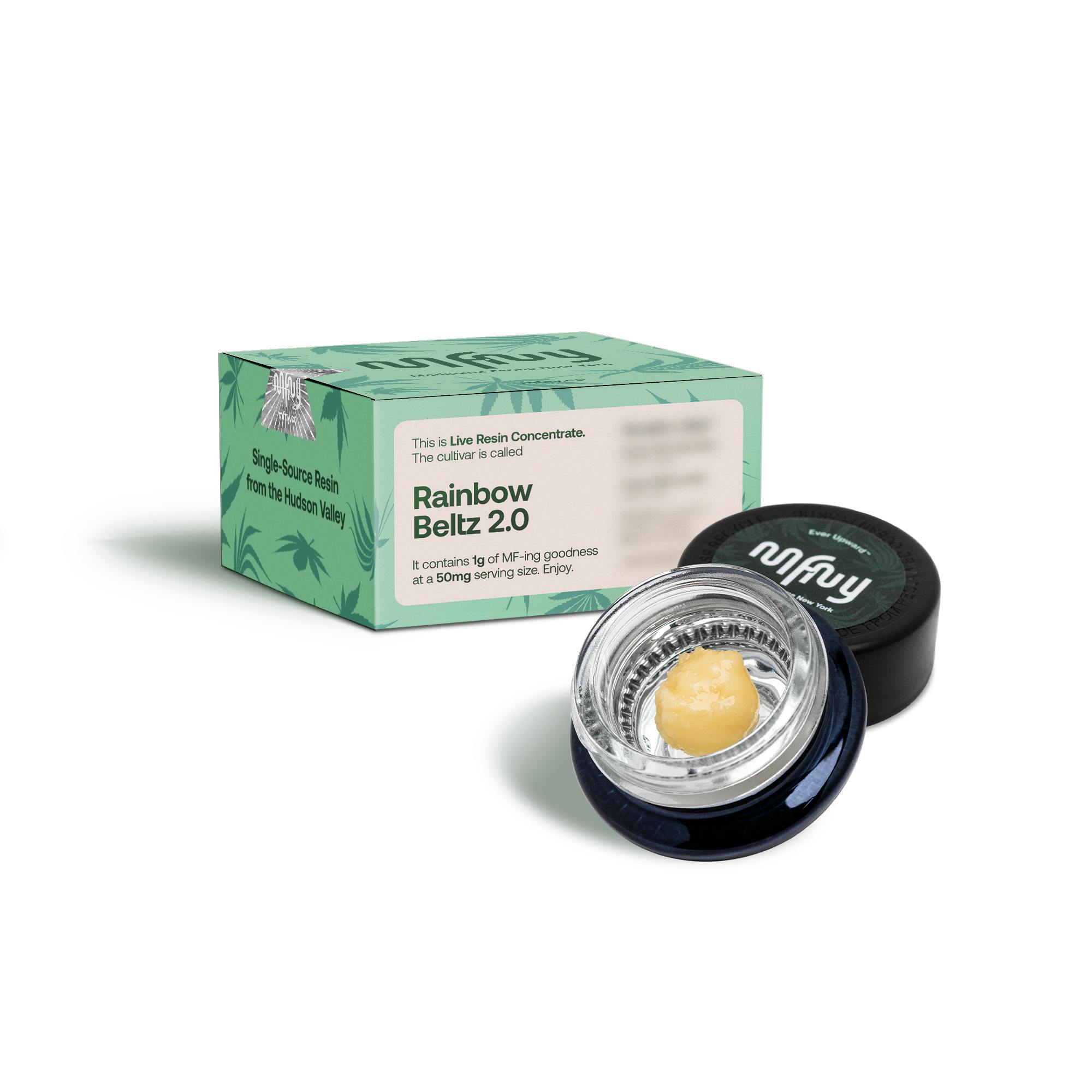 Photograph of product: MFNY Live Resin Badder | 1g | Rainbow Beltz