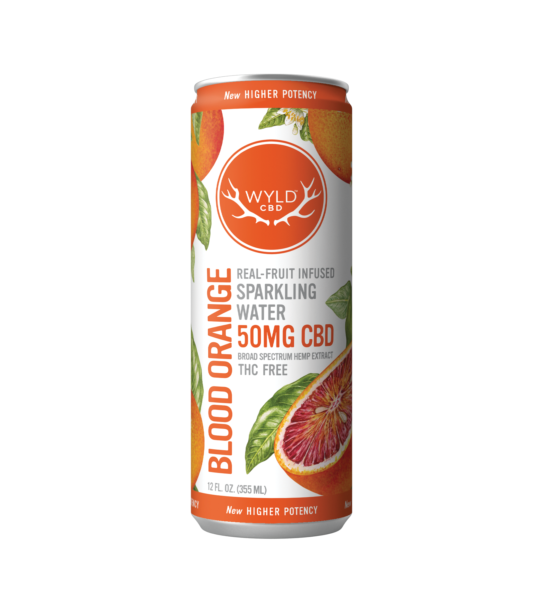 Photograph of product: Wyld CBD Blood Orange Sparkling Water