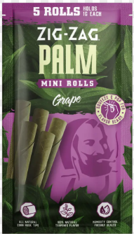 Photograph of product: Zig Zag Palm Mini Rolls - 2pk / Grape