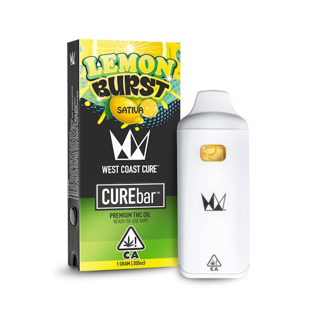 Photograph of product: Lemon Burst - AIO CUREbar 1g - 