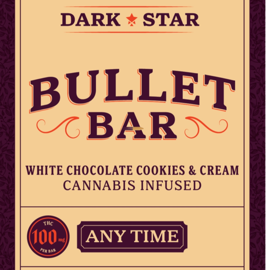 Photograph of product: Dark Star | Bullet Bar | Anytime | White Chocolate Cookies & Cream