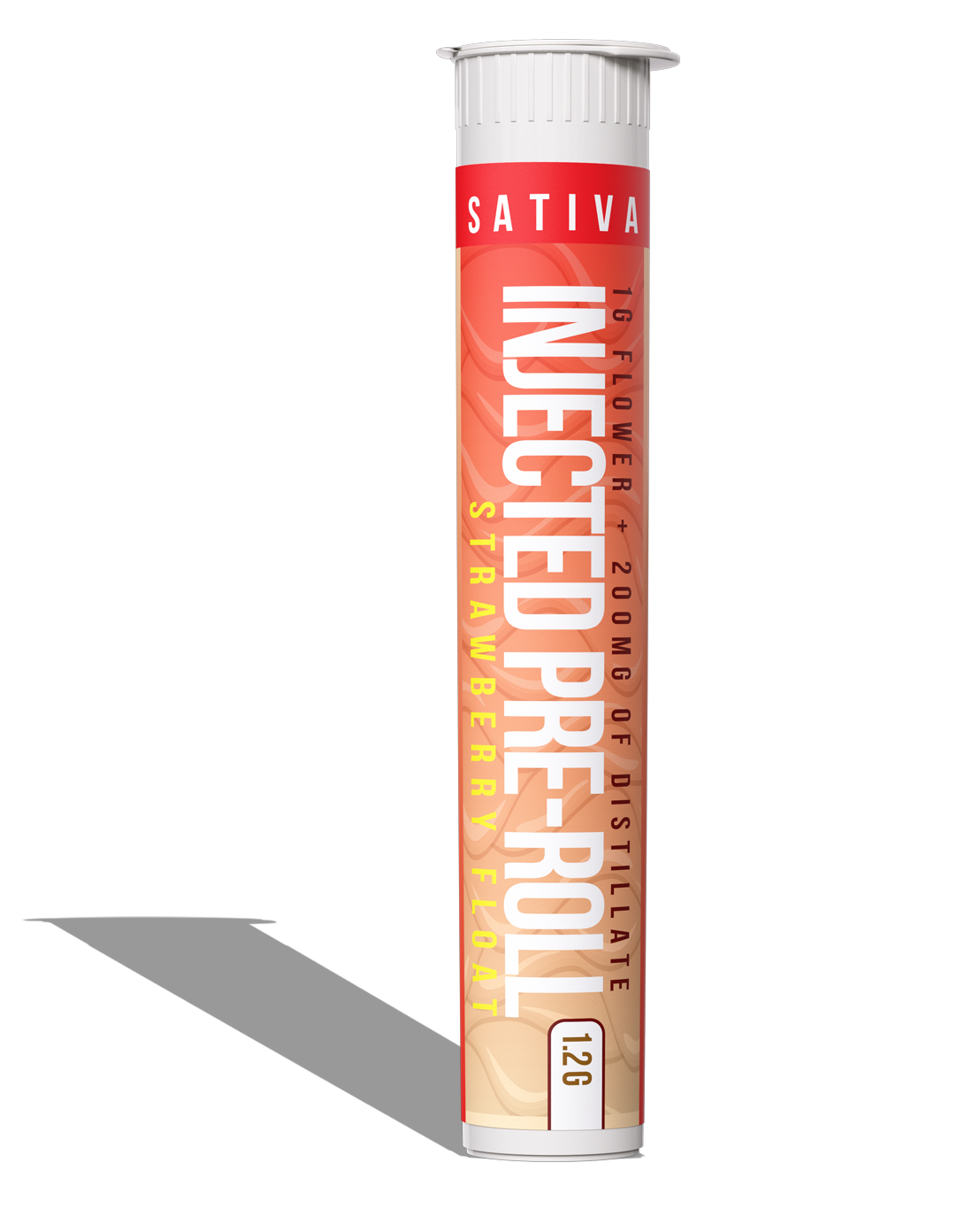 Photograph of product: Distro 10 Strawberry Float Infused Preroll Rec