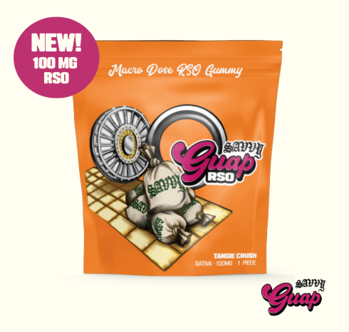Photograph of product: Tangie Crush | RSO Guap Gummy | 100mg (1pc)